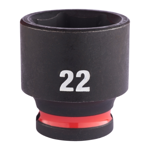 MILWAUKEE 22 x 34 mm SHOCKWAVE Schlagnuss 3/8" kurz