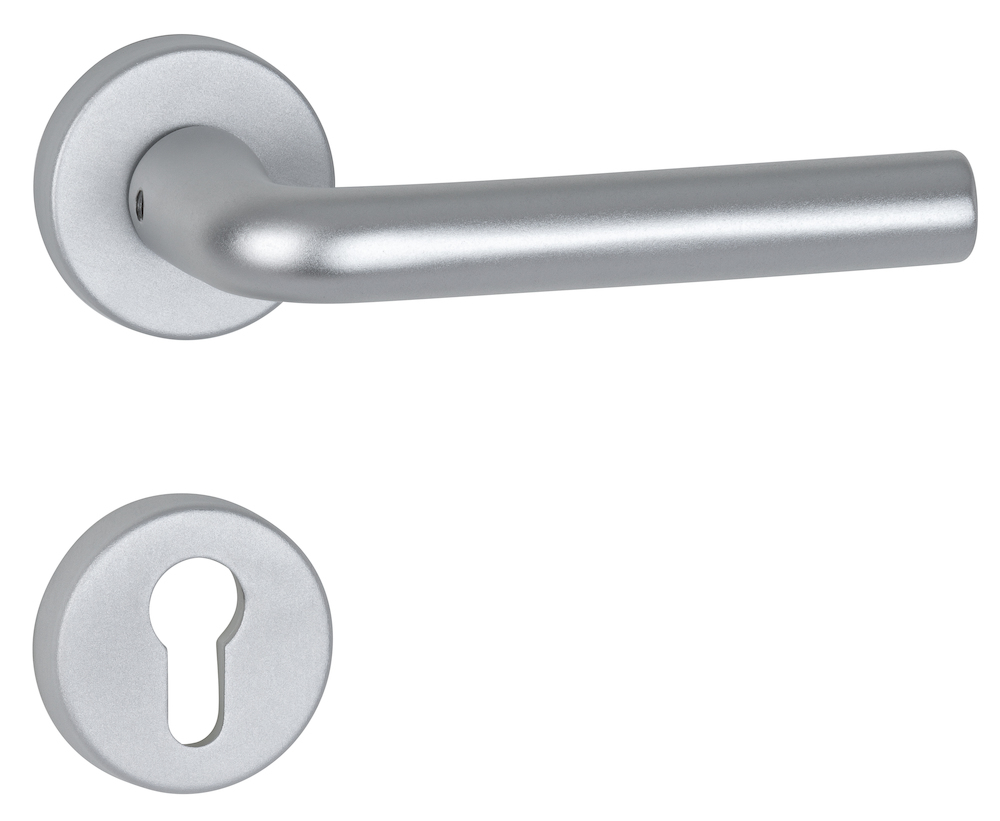 HERMAT Wechselgarnitur mit Rosetten BASIC 03 1903/2057/3237, Aluminium