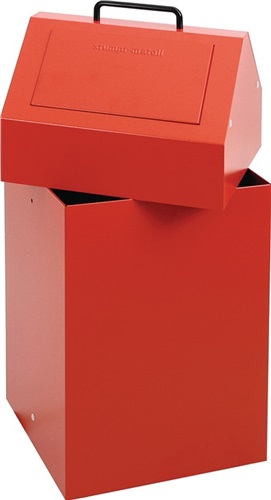 STUMPF Wertstoffsammler 45l H650xB330xT310mm feuerrot stationär