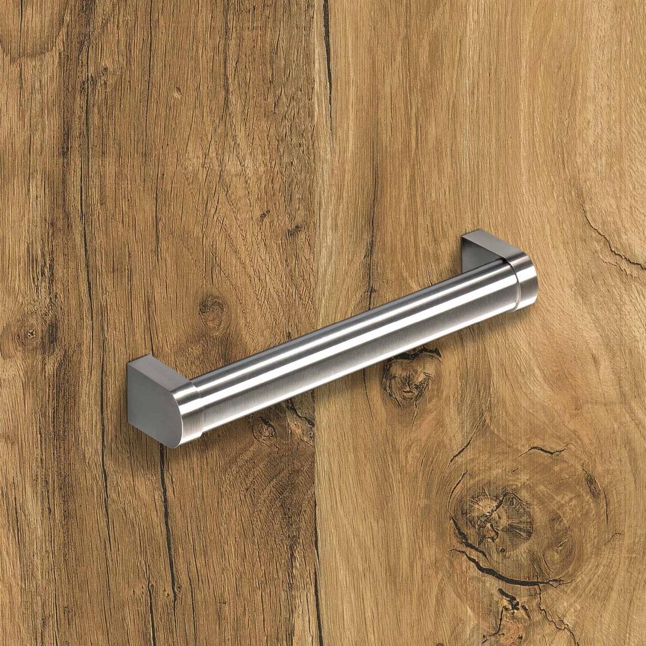 HETTICH Griff Como, •–• 320, L 332 mm, B 26 mm, H 45 mm, Edelstahl gebürstet / Edelstahl Optik gebürstet, 115078 HETTICH Griff Como, •–• 320, L 332 mm, B 26 mm, H 45 mm, Edelstahl gebürstet / Edelstahl Optik gebürstet, 115078