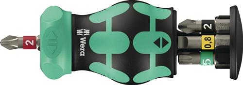 WERA Magazinbithalter KK Stubby Magazin RA 2 6-tlg.BZT Schlitz/PH/PZ/TORX® WERA