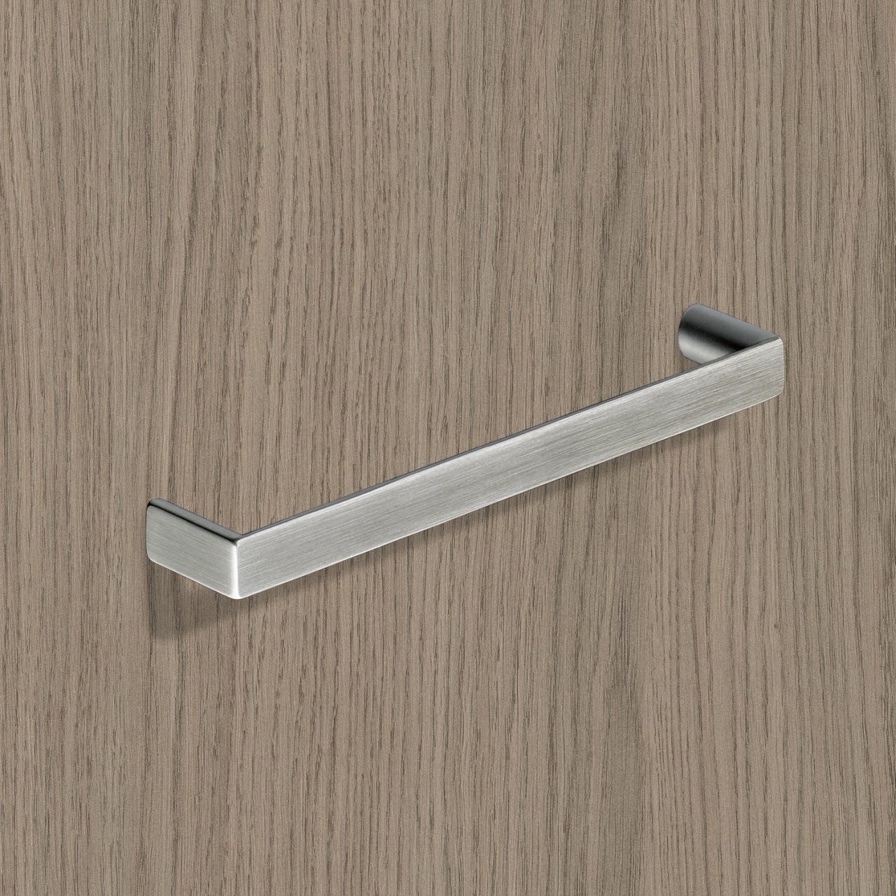 HETTICH Griff Baldone, •–• 128, L 136 mm, B 11 mm, H 26 mm, Edelstahl Optik gebürstet, 9995481 HETTICH Griff Baldone, •–• 128, L 136 mm, B 11 mm, H 26 mm, Edelstahl Optik gebürstet, 9995481