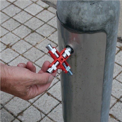 SCHUEBO Doppel-Schaltschrankschlüssel SuBMaster 9 in 1 14 Funktionen m.Karab.h.an Kette SCHUEBO Doppel-Schaltschrankschlüssel SuBMaster 9 in 1 14 Funktionen m.Karab.h.an Kette
