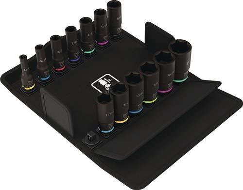 WERA Steckschlüsselsatz 8790 B Impaktor Deep Imperial Set 1 13-tlg.3/8 Zoll WERA