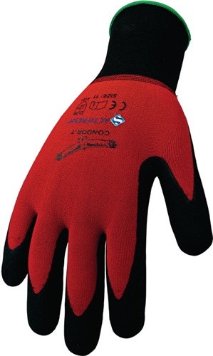 ASATEX Handschuhe Condor Gr.9 rot/schwarz EN 388 EN 407 PSA II ASATEX