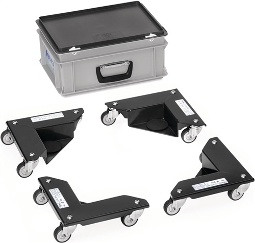 FETRA Transportroller Trgf.150kg TPE-Bereifung L177xB361mm Stahlbl.anthrazitgrau