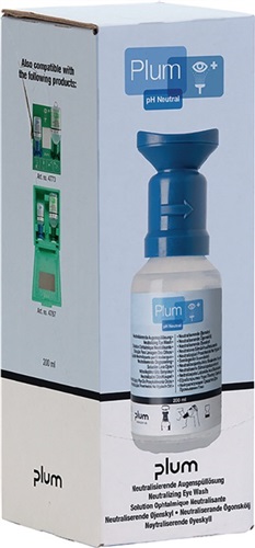 PLUM Augenspülflasche pH Neutral 200ml 3Jahre(ungeöffnete Flasche) DIN EN15154-4 Plum
