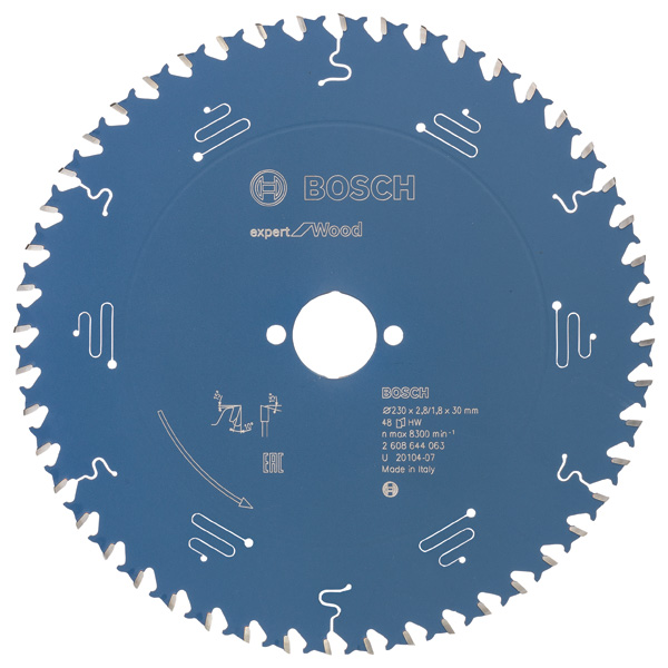 BOSCH Kreissägeblatt Expert for Wood, 230 x 30 x 2,8 mm, 48