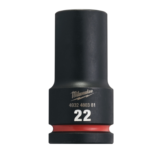 MILWAUKEE 22 x 90 mm SHOCKWAVE Schlagnuss 3/4" lang