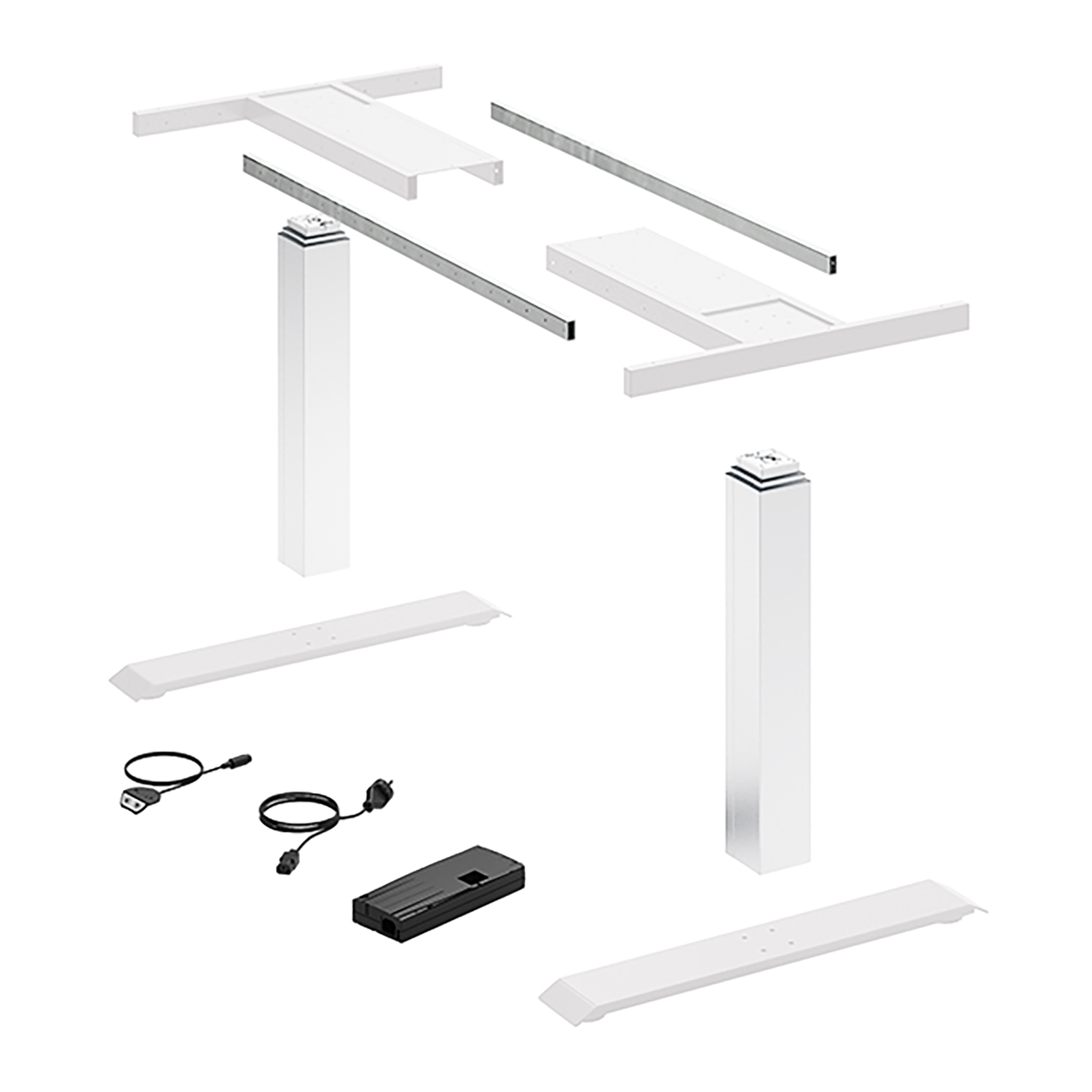 HETTICH LegaDrive Systems Tischgestell-Set Basic, weiß, 9193253