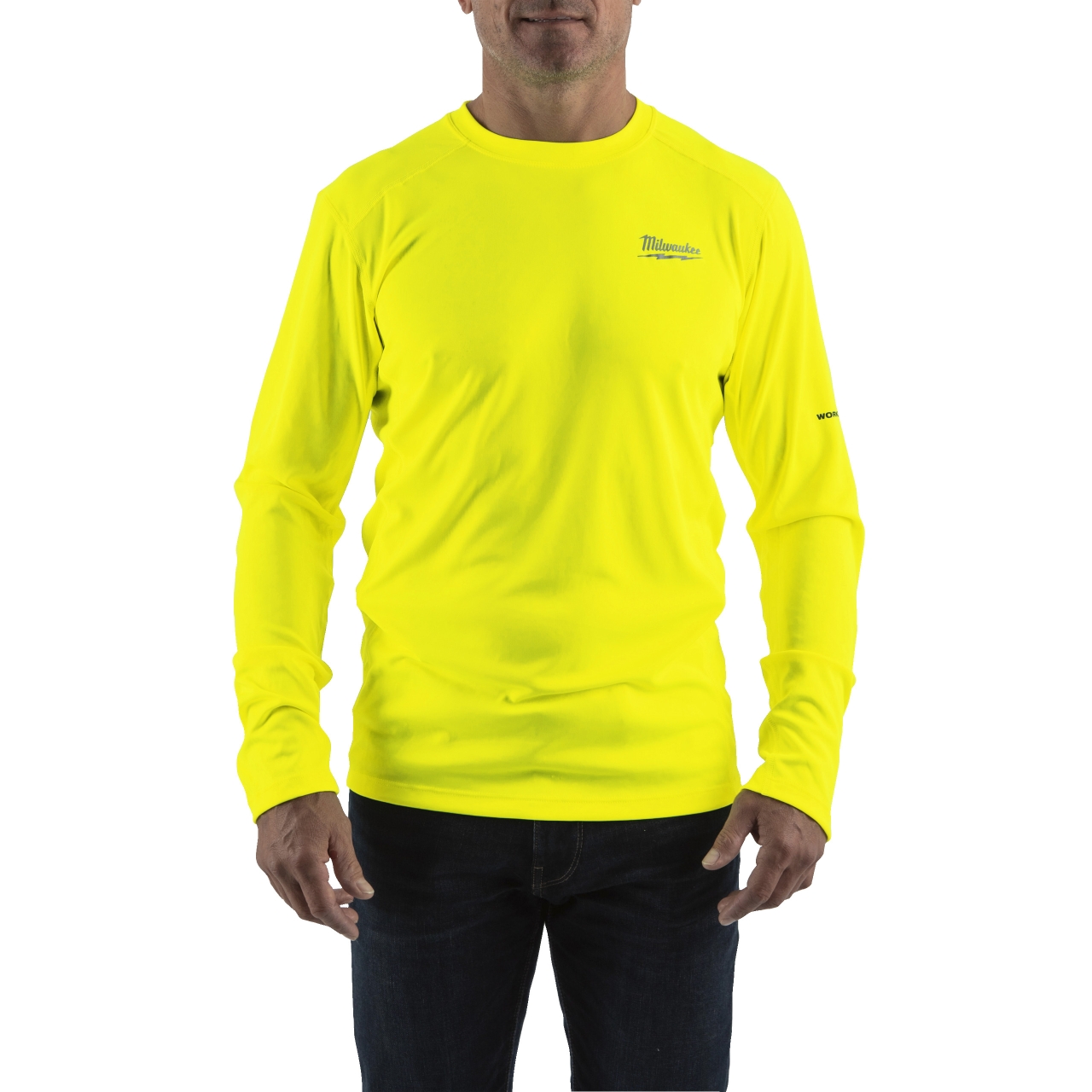 MILWAUKEE Funktions-Langarm-Shirt gelb mit UV-Schutz WWLSYL-S