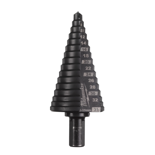 MILWAUKEE 6 bis 35 mm, 2 mm & 3 mm Stufen Cobalt Stufenbohrer
