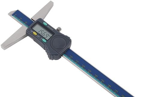 Tiefenmessschieber DIN 862 200mm dig.ger.Schiene TECWERK