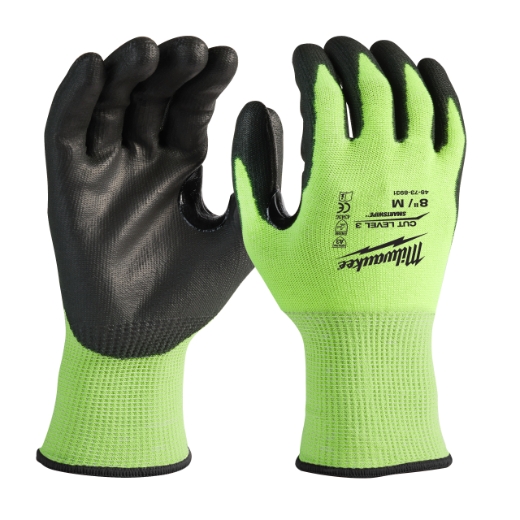 MILWAUKEE Größe 8 (M) Hi-Vis Schnittschutzhandschuhe Klasse 3/C MILWAUKEE Größe 8 (M) Hi-Vis Schnittschutzhandschuhe Klasse 3/C