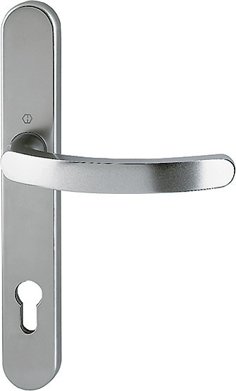HOPPE® Drücker-Halbgarnitur mit Schmalschild Luxembourg 1500/3357SN, Aluminium, 8007064