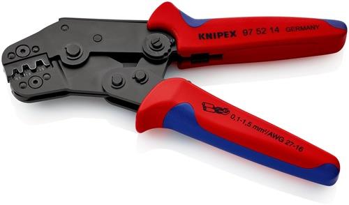 KNIPEX Crimpzange kurze Bauform L.195mm 0,1-1,5 (AWG 27-16) mm² KNIPEX