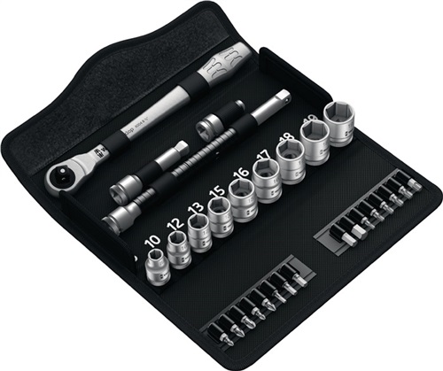 WERA Steckschlüsselsatz Zyklop Metal 29-tlg.3/8 Zoll SW 8-19mm Z.72 6KT WERA WERA Steckschlüsselsatz Zyklop Metal 29-tlg.3/8 Zoll SW 8-19mm Z.72 6KT WERA