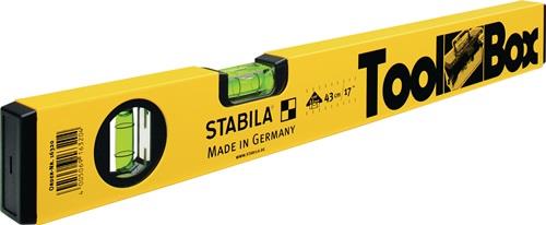 STABILA Wasserwaage Toolbox 43cm Alu.gelb ± 0,5 mm/m STABILA