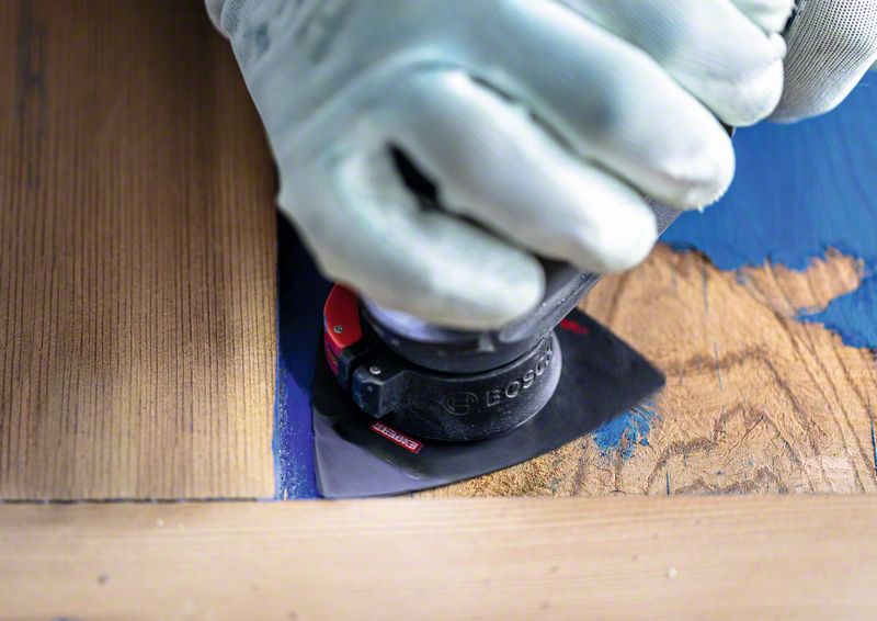 BOSCH EXPERT Sanding Plate MAVZ 116 RT4 Blatt für Multifunktionswerkzeuge, 116 mm. Für oszillierende Multifunktionswerkzeuge