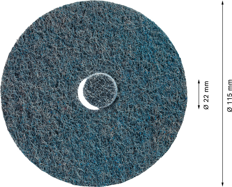 BOSCH EXPERT N477 SCM Scheibe für Winkelschleifer, 115 x 22 mm, sehr fein, 25-tlg.. Für kleine Winkelschleifer