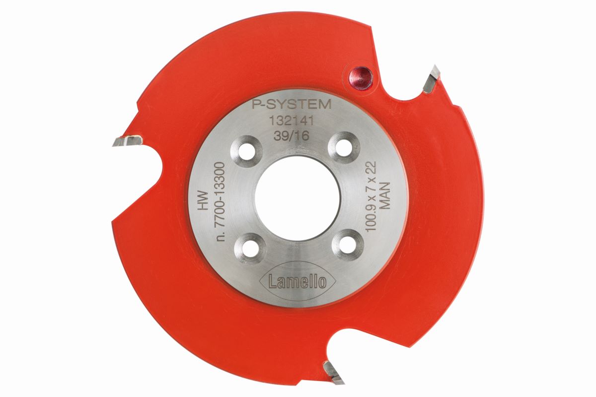 LAMELLO P-System Nutfräser für Zeta, HW, Ø100.9x7xØ22 mm, Z3, NL 4, 132141