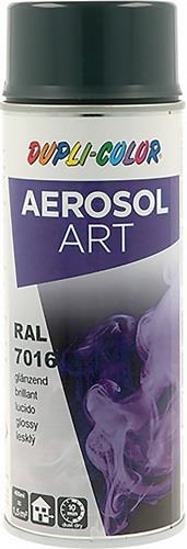 DUPLI-COLOR Buntlackspray AEROSOL Art grau glänzend RAL 7016 400ml Spraydose