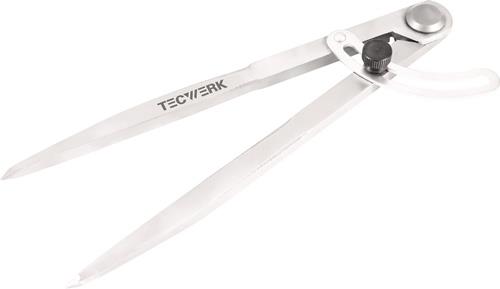 TECWERK Spitzzirkel L.200mm m.Stellbogen TECWERK