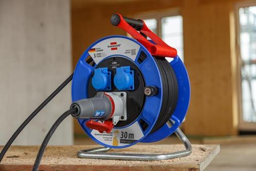 BRENNENSTUHL Drehstromkabeltrommel Garant 30m Gummi-Neopren 2mm² 300mm 3