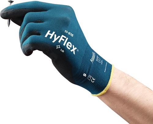 ANSELL Handschuhe HyFlex® 11-616 Gr.9 grünblau/schwarz EN 388:2016 PSA II 12 PA