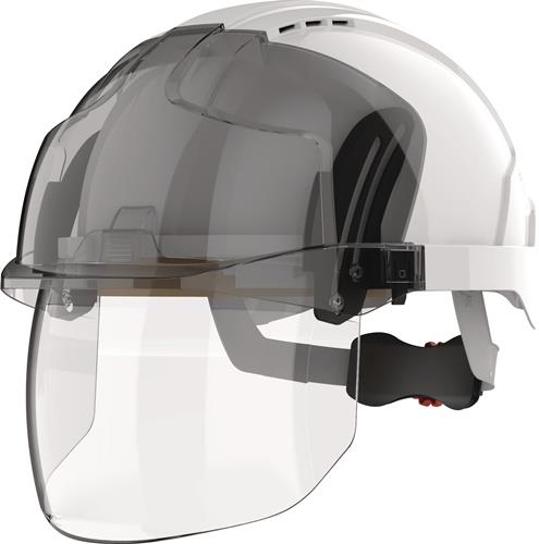 JSP Industriehelm EVO® VISTAshield® weiß/smoke ABS EN 397,EN 50365 JSP