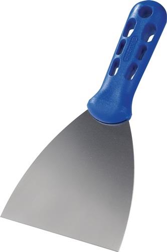 Malerspachtel B.100mm hochglanz-poliert Ku.flachoval,blau VA rostfr.