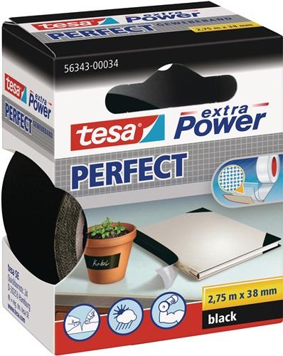 TESA Gewebeband ext.Power® 56343 schwarz L.2,75m B.38mm Rl.TESA