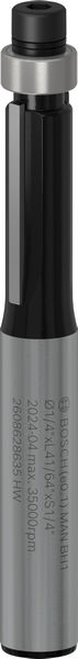 BOSCH Bündigfräser 1/4", D1 6,35 mm, L 12,7 mm, G 54 mm