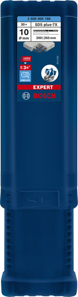 BOSCH EXPERT SDS plus-7X Hammerbohrer, 10 x 200 x 265 mm, 30-tlg.. Für Bohrhämmer