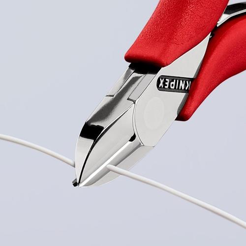 KNIPEX Elektronik-Seitenschneider L.115mm Form 1 Facette ja Ku.-Überzug