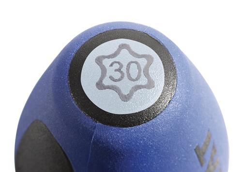 TECWERK Schraubendreher Gr.T 25 Klingen-L.100mm 3K-Griff Rundkl.TECWERK