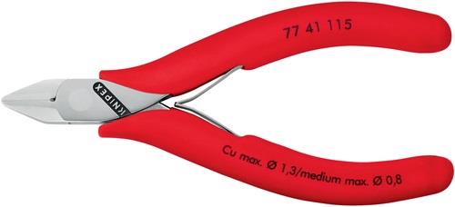 KNIPEX Elektronik-Seitenschneider L.115mm Form 2 Facette nein Ku.-Überzug