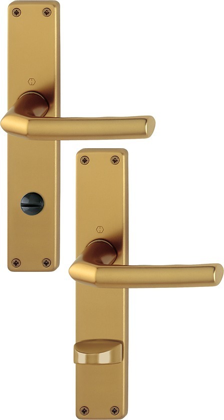 HOPPE® Drückergarnitur mit Langschild Birmingham 1117/202SP, Aluminium, 2534102 HOPPE® Drückergarnitur mit Langschild Birmingham 1117/202SP, Aluminium, 2534102
