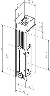 effeff Aufschraubtüröffner Multifix A06 34U400 effeff Aufschraubtüröffner Multifix A06 34U400