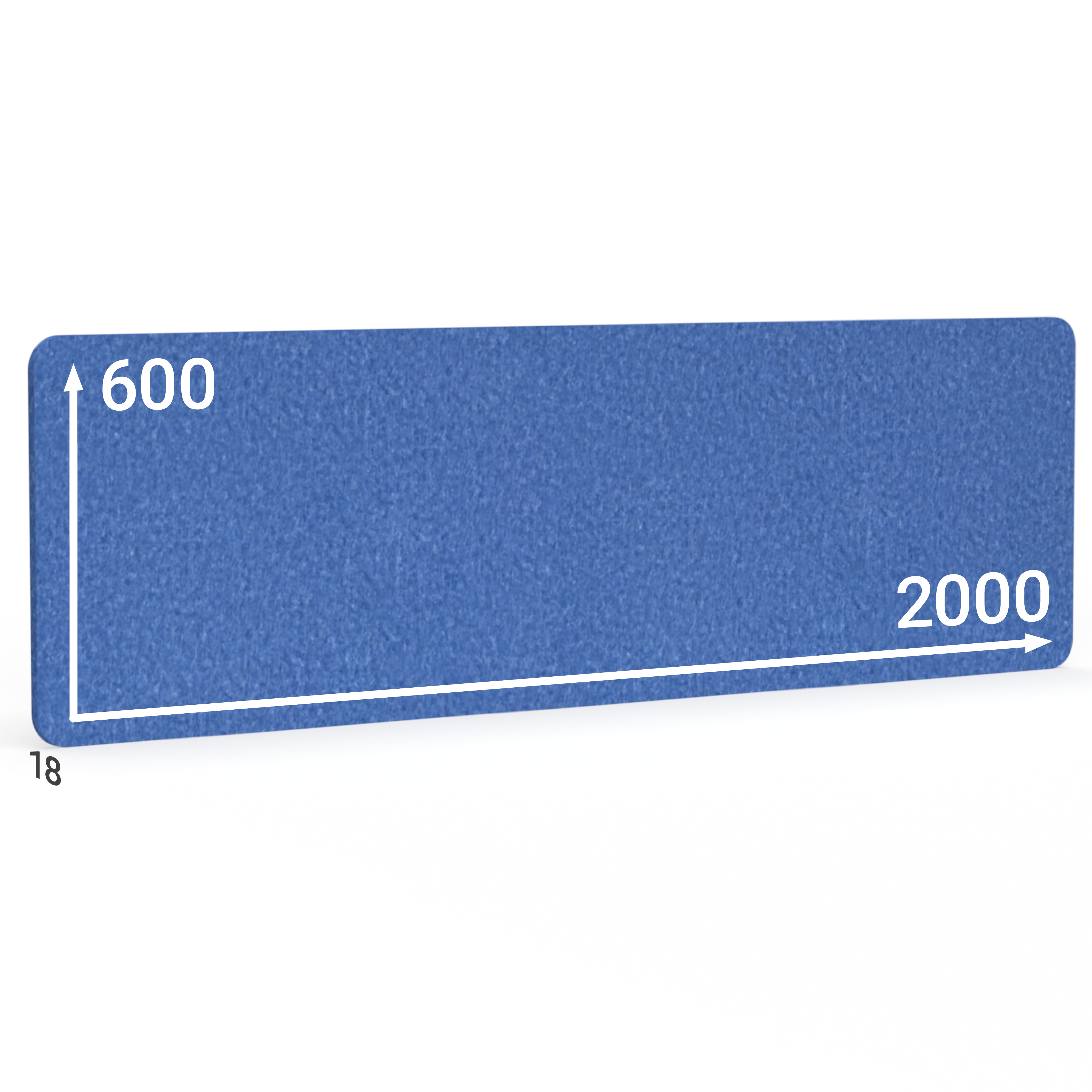 BMB AKUSTIX Vario, HxBxS: 600x2000x18 mm, Blau, AV05