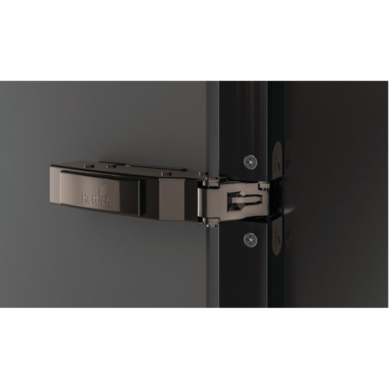 HETTICH Sensys Alurahmenscharnier mit integrierter Dämpfung (Sensys 8638i), obsidianschwarz, 9091744 HETTICH Sensys Alurahmenscharnier mit integrierter Dämpfung (Sensys 8638i), obsidianschwarz, 9091744