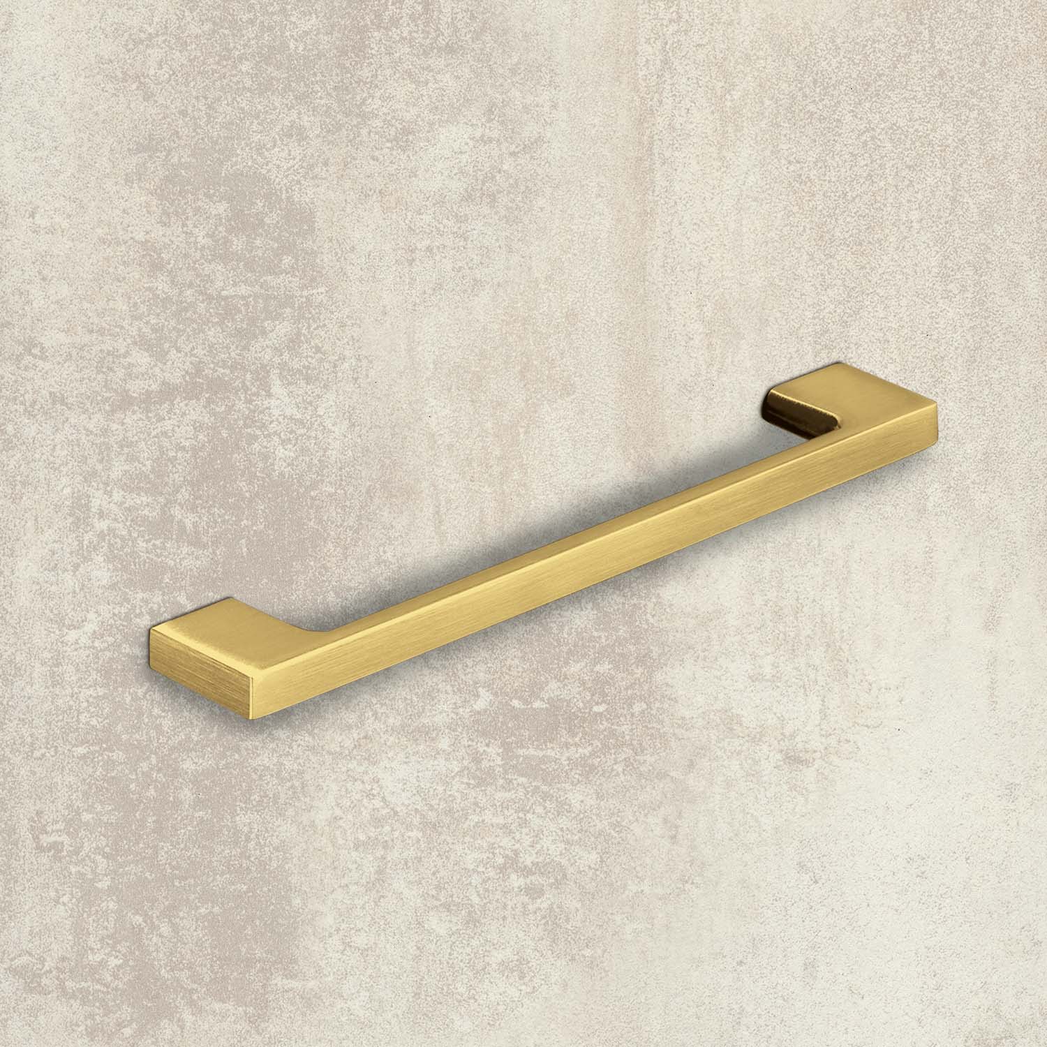 HETTICH Griff Belluno, Bohrabstand 96 mm, L 130 mm, B 9 mm, H 28 mm, Gold Optik matt gebürstet, 9347589