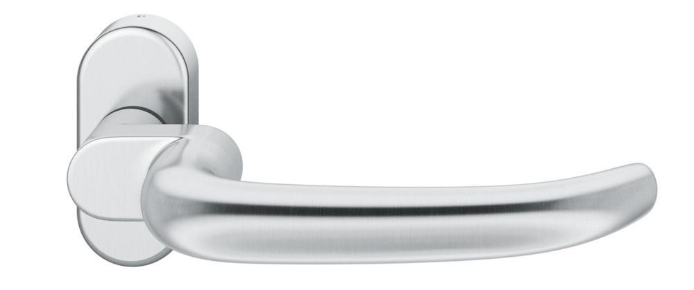 FSB FH Drücker-Halbgarnitur ohne Schlüsselrosette 06 1053, oval, VK 9 mm, Edelstahl FSB FH Drücker-Halbgarnitur ohne Schlüsselrosette 06 1053, oval, VK 9 mm, Edelstahl