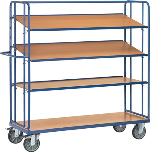 FETRA Etagenwagen L1430xB620xH1800mm Gesamt-Trgf.500kg 4 Etagen