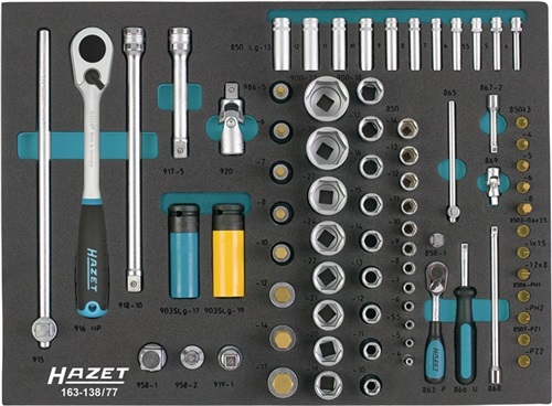 HAZET Werkzeugmodul 163-138/77 77-tlg.HAZET