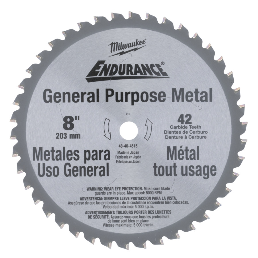 MILWAUKEE 203/15,87 mm Z42 Kreissägeblatt für Metall-Handkreissägen