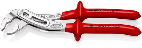 KNIPEX Wasserpumpenzange Alligator® L.250mm Spann-W.46mm verchr.VDE tauchisol.KNIPEX