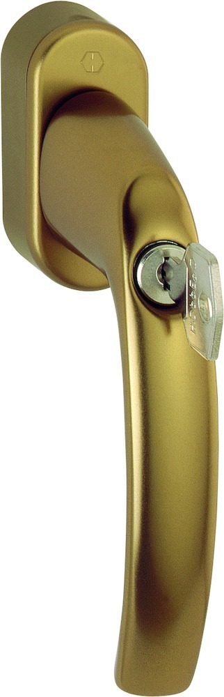 HOPPE® Fenstergriff absperrbar Atlanta 0530S/US952 100NM, N10, mit Schrauben, Aluminium, 10763933