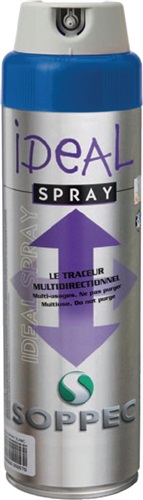 SOPPEC Markierungsspray IDEAL neonblau 500ml Spraydose SOPPEC