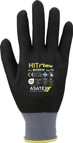 ASATEX Handschuhe Hit Flex V Gr.9 schwarz/grau EN 388 PSA II ASATEX